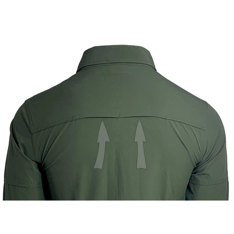Texar Long-Sleeve Military Shirt Slim Fit Dålig plagg Klassiska armétröjor