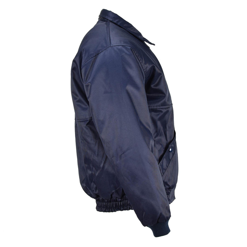 Varumärke Lambert French Air Forces Bomber Jacket Blue Warm Windproof Pilot Uniform