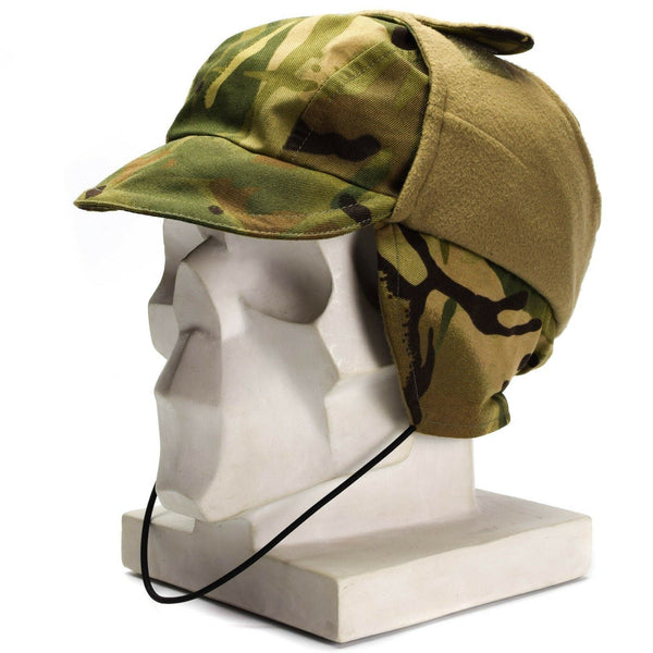 Äkta brittisk armé mtp camo vattentät gore tex cap fodrad kall väderhatt ny