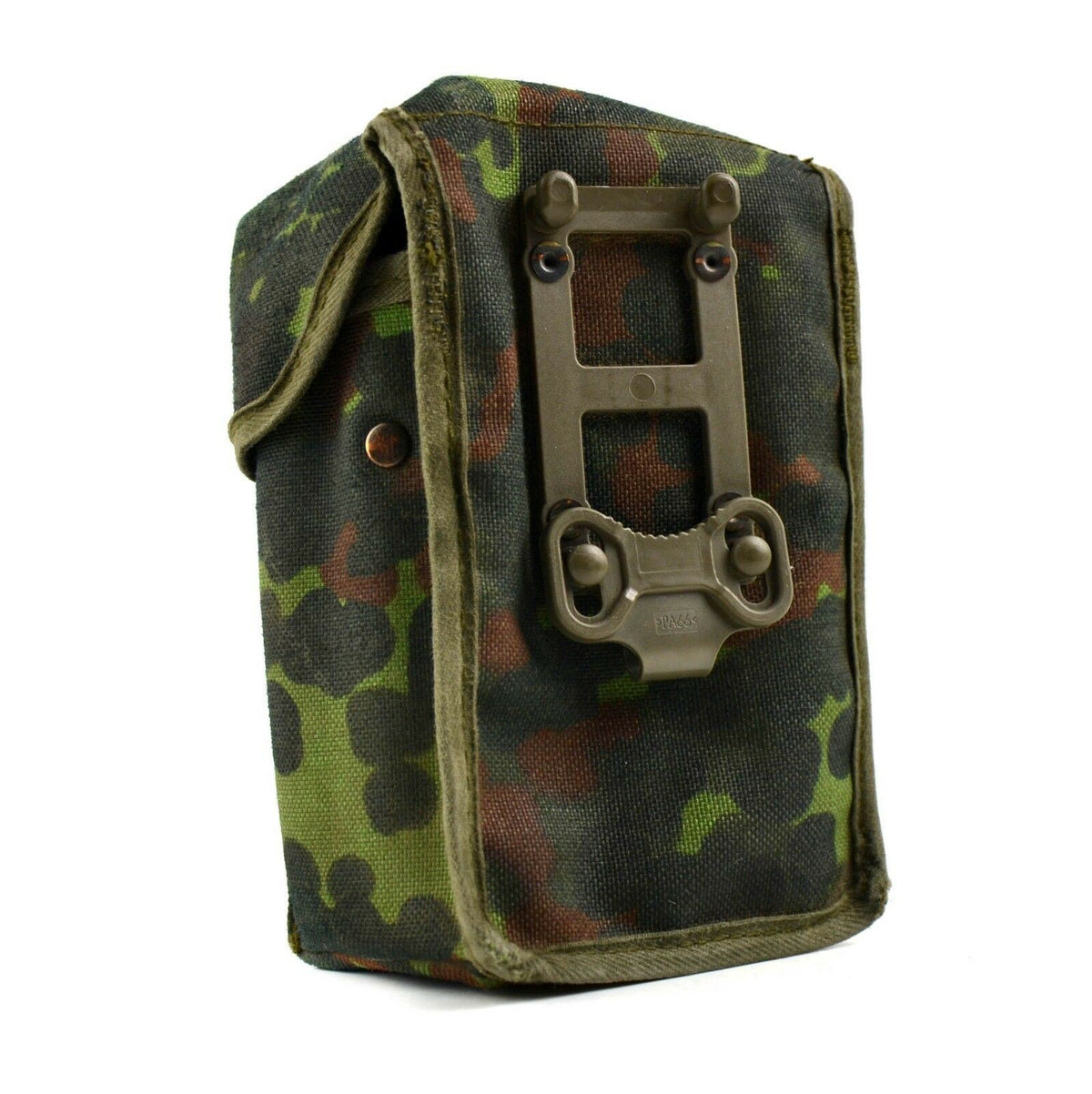 Original German Army Bundeswehr Flecktarn Utility Pouch Bältesväska Camo