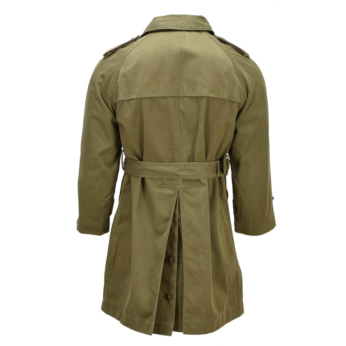 Original spansk militär trenchcoat Gabardine Formal Field Beige