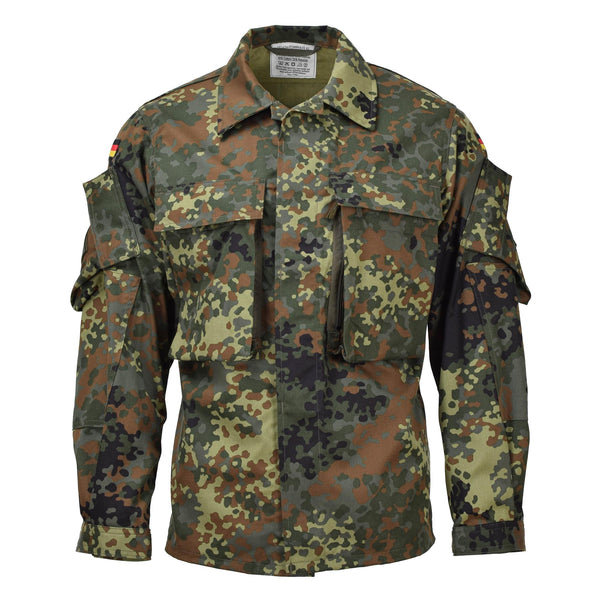 Leo Kohler Military Combat Flecktarn Camo Tactical Shirts Army Forces Troops