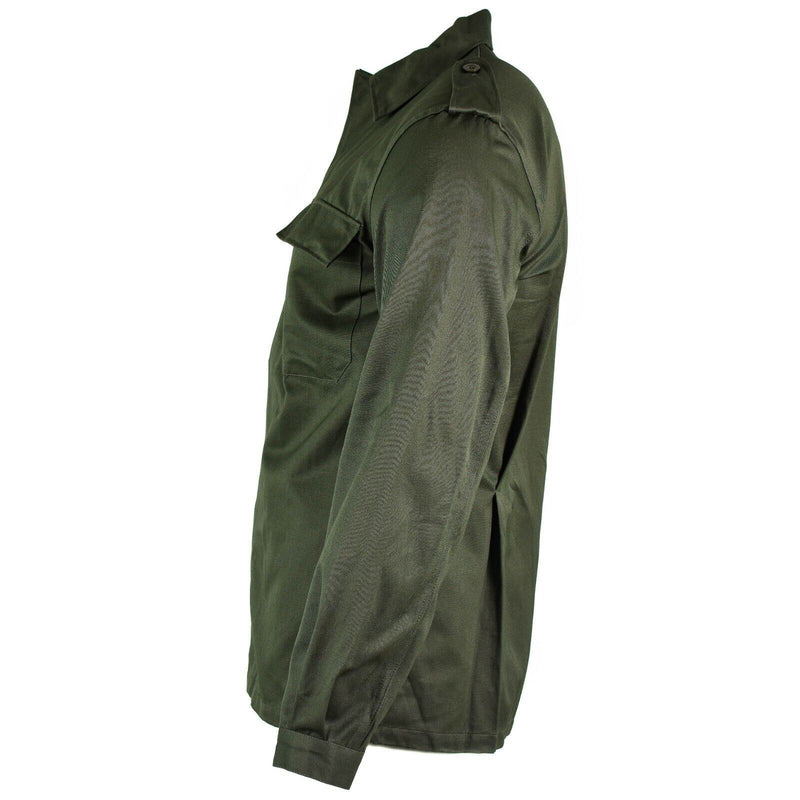 Original belgisk arméfältjacka militär bdu olivskjorta militär strid ny
