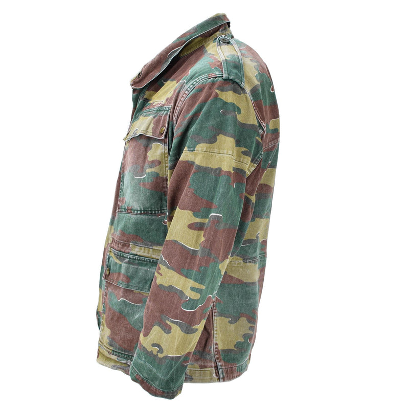 Original Belgien Military M56 Jigsaw Camouflage Jacket Field Combat Troops Army