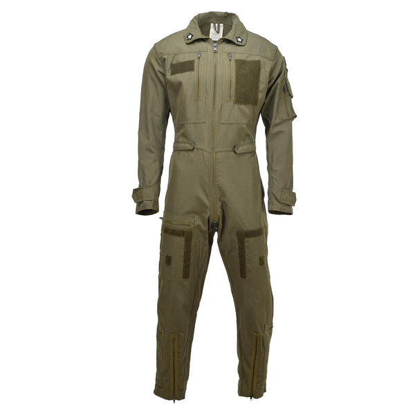 Äkta italienska arméomslag flygdräkt militär oliv jumpsuit aramid