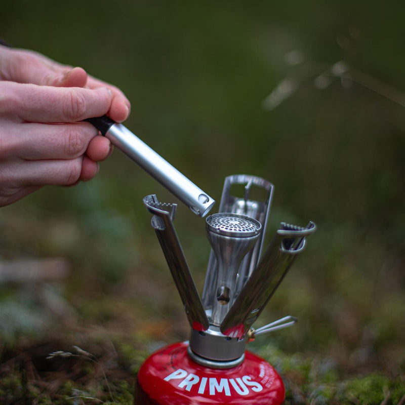 Primus Firestick Compact Burner rostfritt stål vandring spis camping matlagning