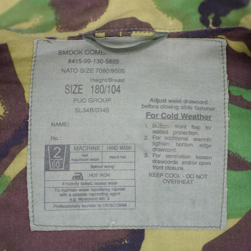 Original British Army Jacket BDU Combat Smock Cold Weather Parka Militär fråga