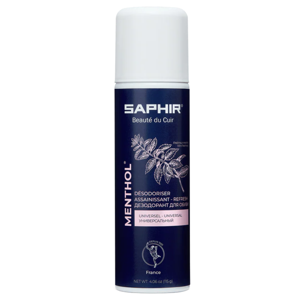 Saphir Menthol Shoe Deodorizer Spray 200ml Doft Remover Alla skor