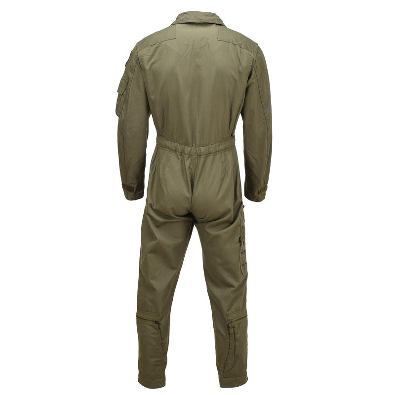 Äkta italienska arméomslag flygdräkt militär oliv jumpsuit aramid