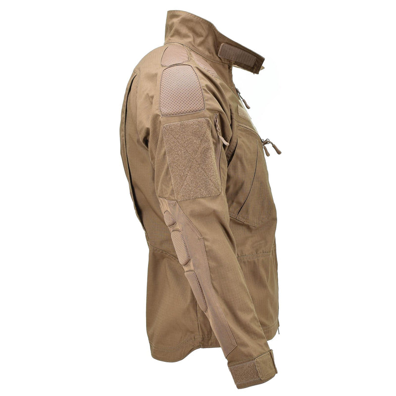 Mil-Tec Brand Military Style Ripstop Dark Coyote Combat Troops Jacket Chimera