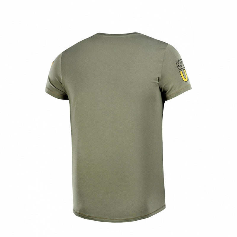 M-tac militär stil klassisk t-shirt kort ärm underkläder ukrainsk flagga oliv