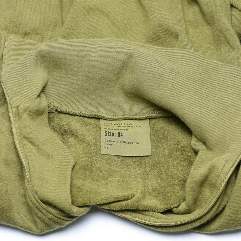 Original British Army Tricot Shirt dragkedja undertröja dragkedja termisk grön od