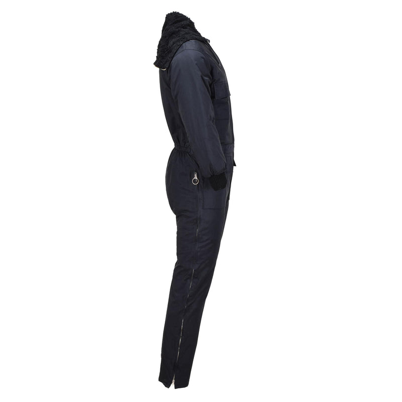 Original Dutch Military Winter Coverall faux päls huva varm jumpsuit totalt sett