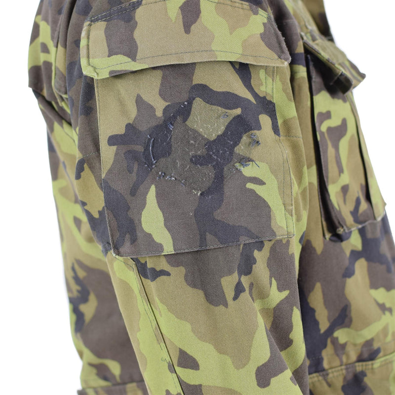 Original tjeckiska armé trupper fältjacka blad camo mönster parka militäröverskott