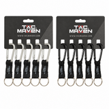 TAC MAVEN 6 mm aluminiumkarbinhakar 5-pack utomhusnyckelklämmor Campingutrustning