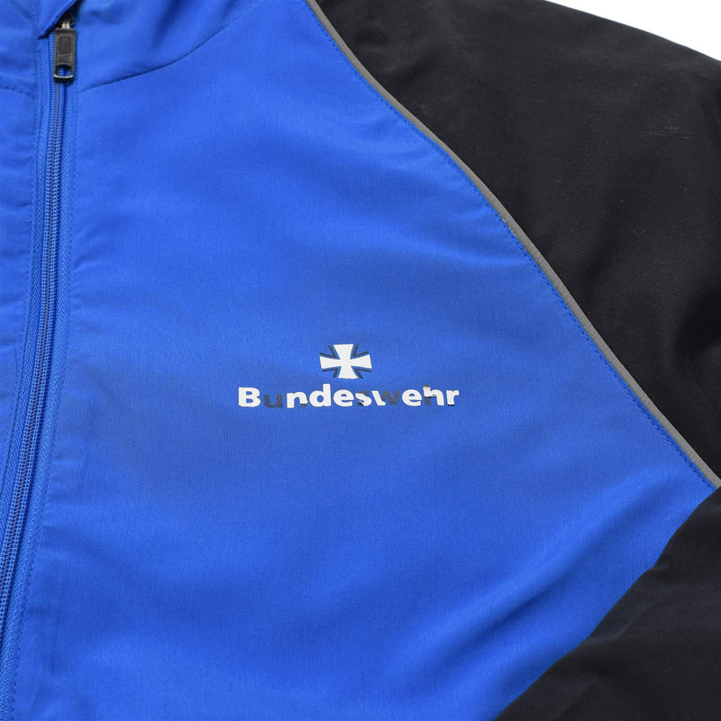 Äkta tyska militär Bundeswehr jacka tracksuit skjortor sportkläder blå svart