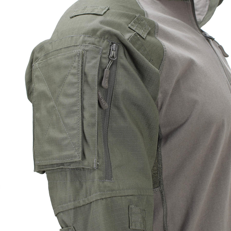 Mil-Tec Brand Military Style Olive Tactical Field Troops Combat Shirt Type 2