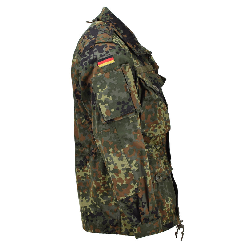 Leo Kohler Military Combat Tactical Jacket Lättvikt Field Flecktarn Camo