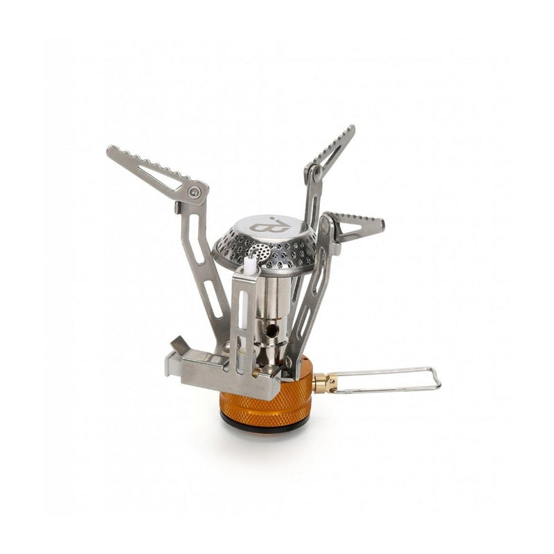 A.Blochl Portable Camping Gas Burner spis vikbar piezo tändning titan Ny