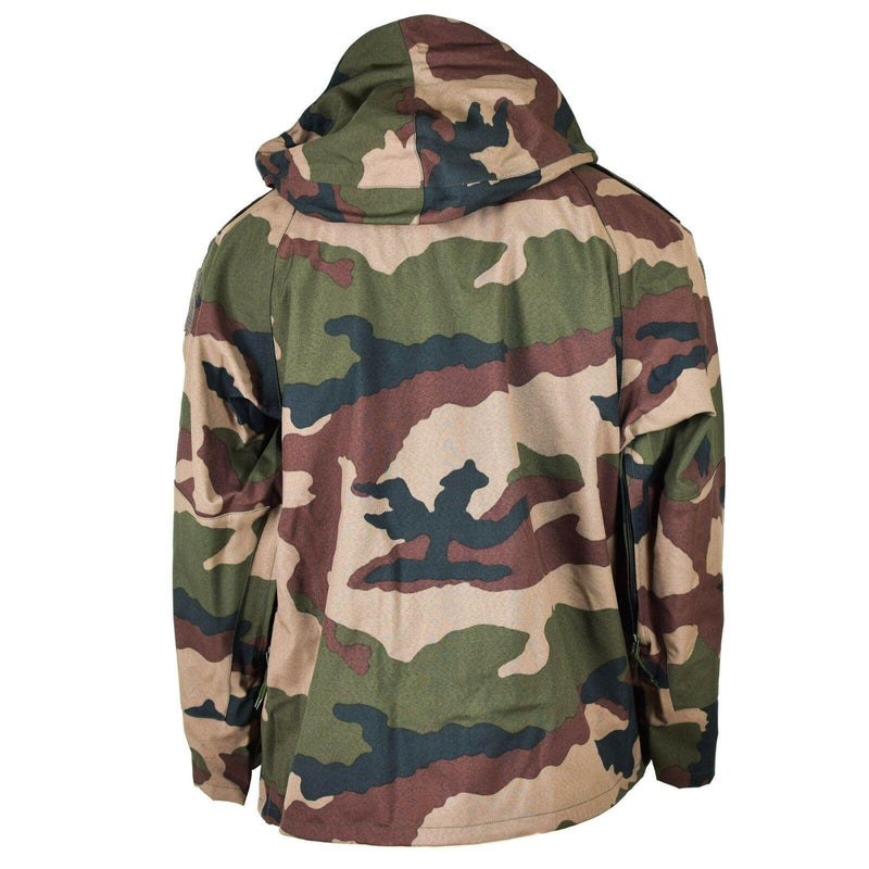 Äkine French Army Waterproof Trilaminate Jacket Camo Goretex Hooded Rain Parka