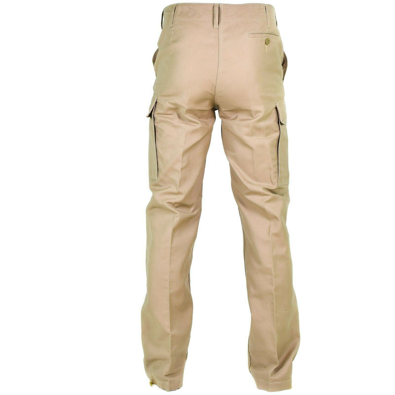 Äkta tyska arméutgåva Molskin Pants Field Combat BW Khaki byxor Ny