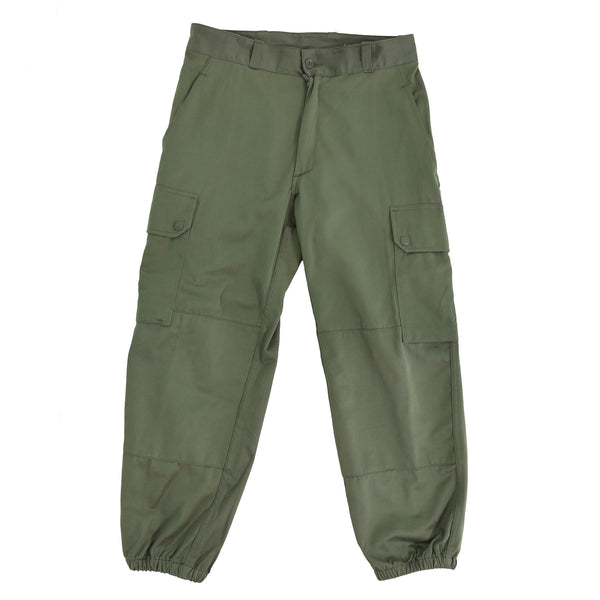 Original French Army Pants Field Troops Military Green BDU byxor överskott Nya