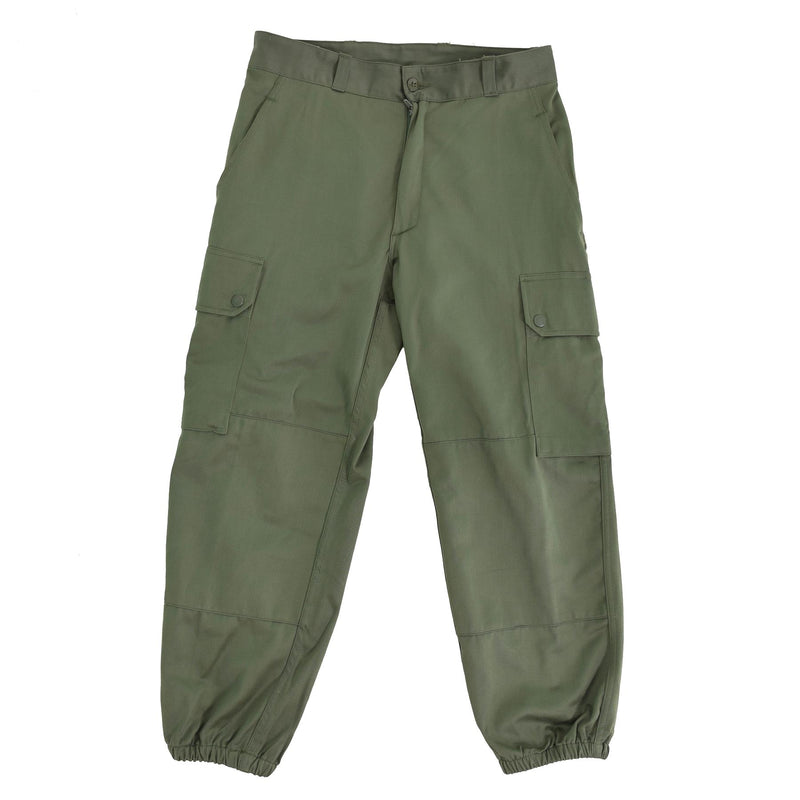 Original French Army Pants Field Troops Military Green BDU byxor överskott Nya