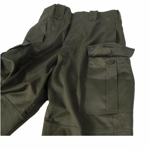 Original Belgiska arméfältstridsbyxor M65 Olivgröna militära byxor överskott