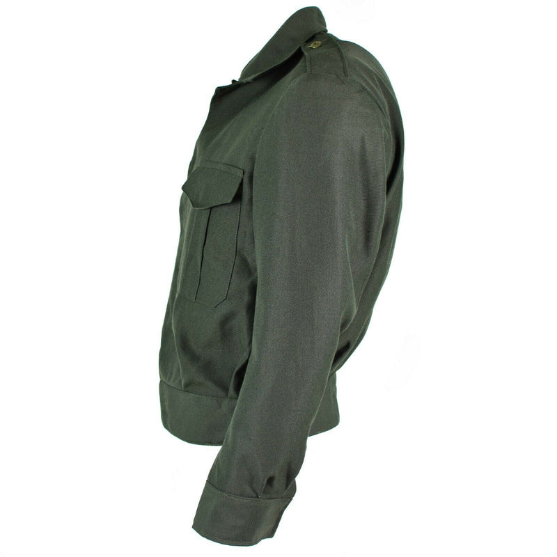 Original Greek Army Field Ike Jacket Gabardine Wool Blaze Grekland Militär Ny