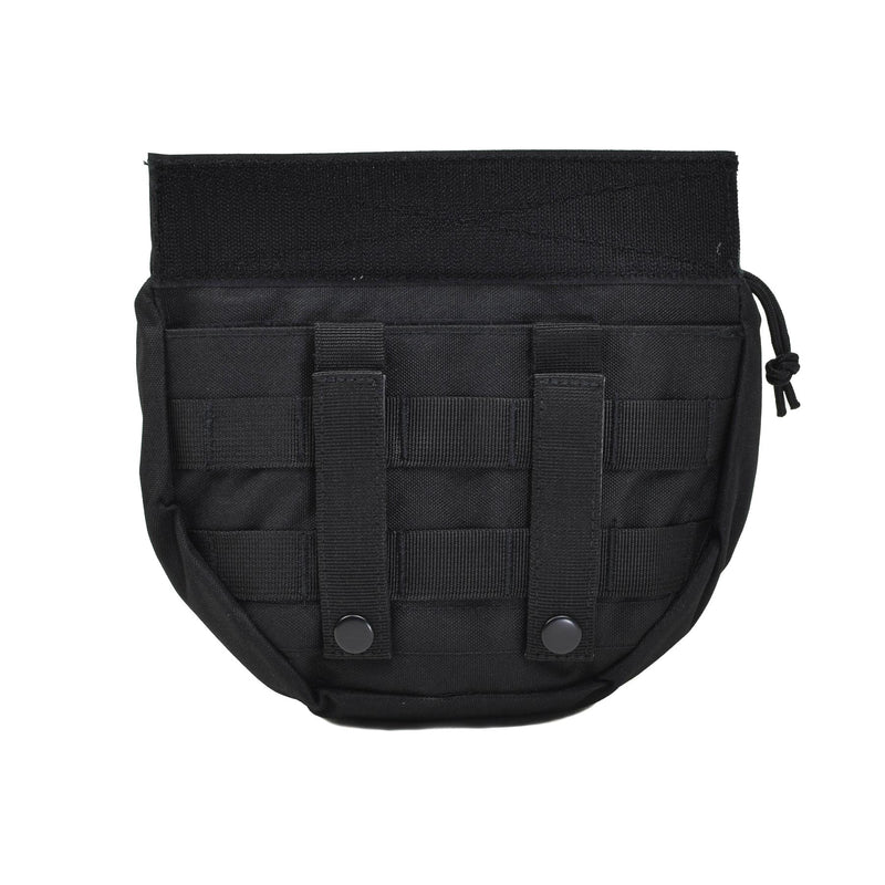Mil-Tec Dropdown Pouch Liten Tactical Utility Bag Front Panel Molle Type Black