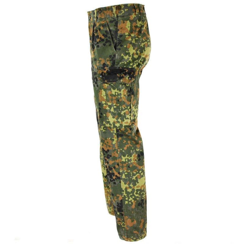 Äkta tyska arméfrågor Flecktarn Pants Field Combat Camo byxor