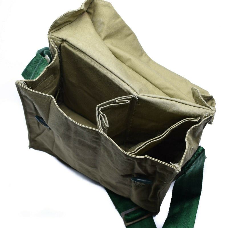 Äkta bulgariska armé Haversack Canvas Khaki Side Shoulder Bag Pack Ny