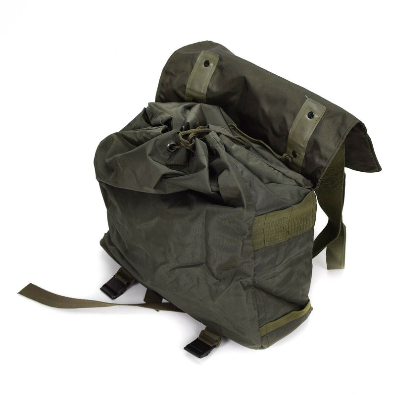 Original Österrikisk armé Combat Day Pack Military Issue Bag Haversack Olive