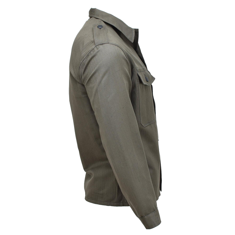 Original Österrikisk militär M59 Field Jacket Vintage WWII Troops Shirt Olive New