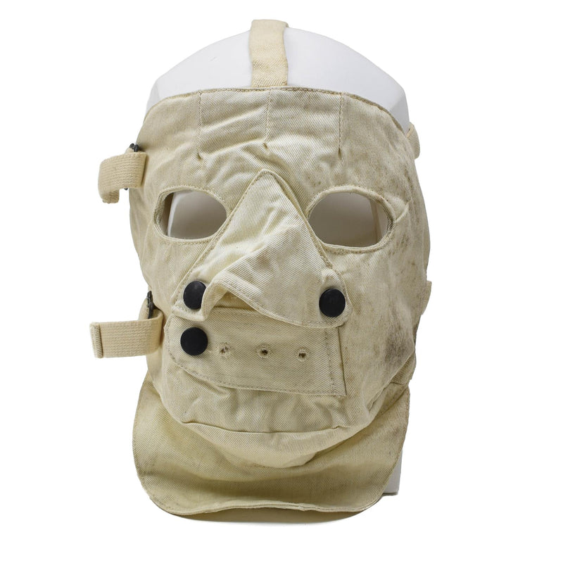 Äkta kallt väder läskig ansiktsmask para-aramid justerbar läskig vit cosplay