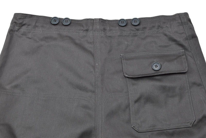 Äkta danska M71 Army Grey Work Pants Justerbar midje vintage byxor nya