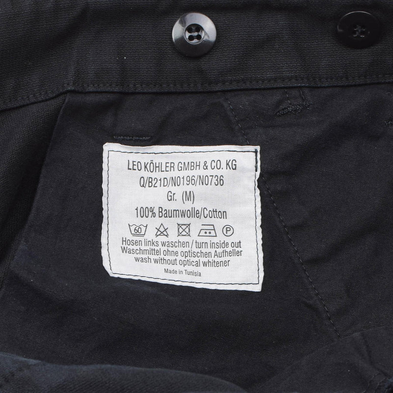 Leo Kohler Militär personal Bermuda Shorts knälängd vandringshorts svart