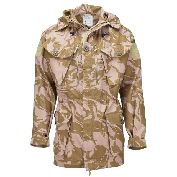 Äkta brittisk militär smock jacka flambeständig vindtät huva parka ny