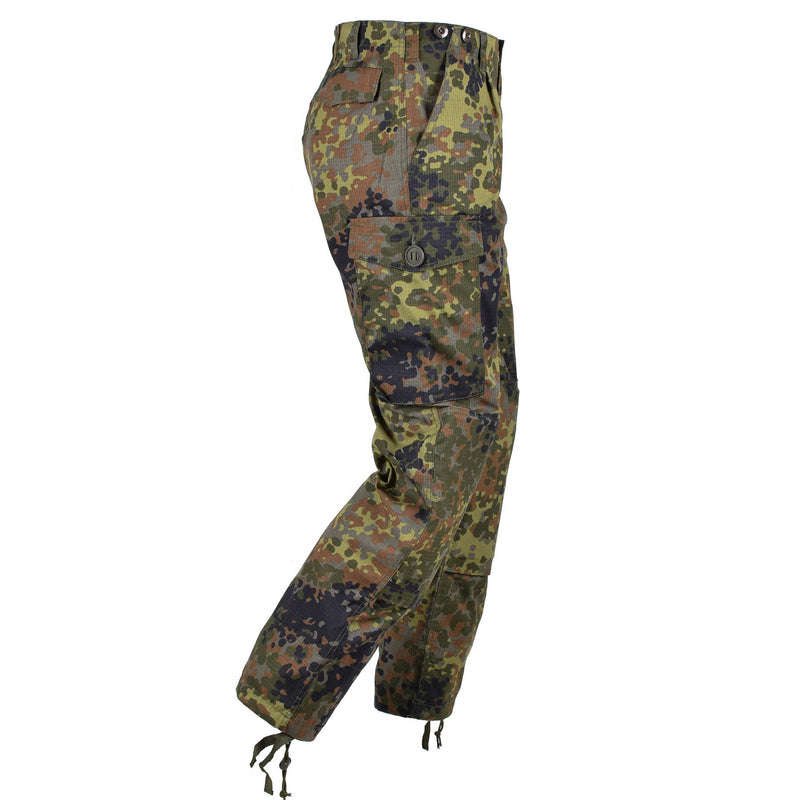 TACGEAR Brand German Army Style Field Pants Cargo Combat Flecktran Camo Ripstop