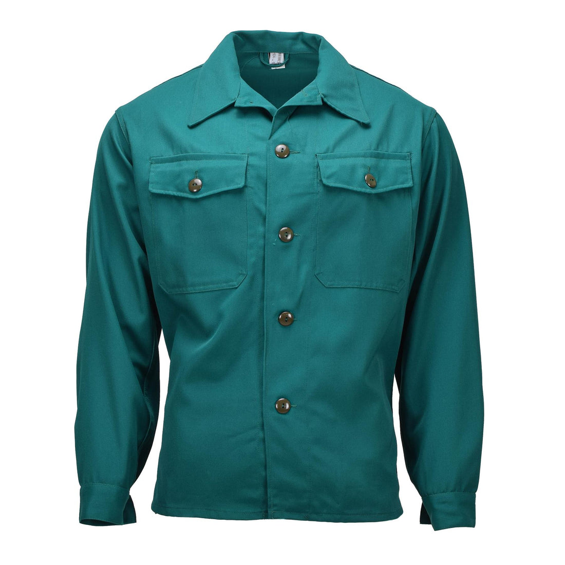 Original österrikisk militär typ 75 Field Shirt Långärmad arbetskläder Grön