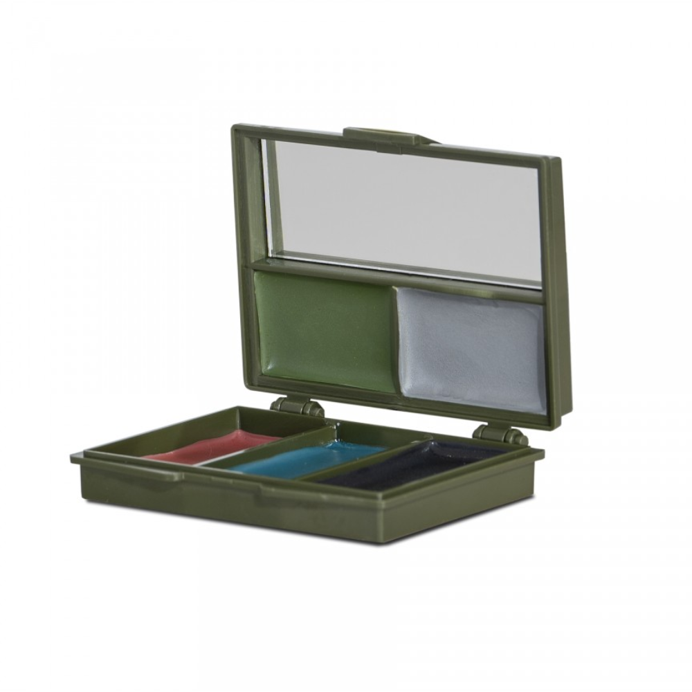 Pentagon 5 Färg Ansiktsmålning Kamouflage Vattentät Fodral Spegel Outdoor Kit