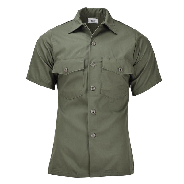 Original U.S. Military Field Tactical Olive Shirts Short Sleeve Army trötthet Ny