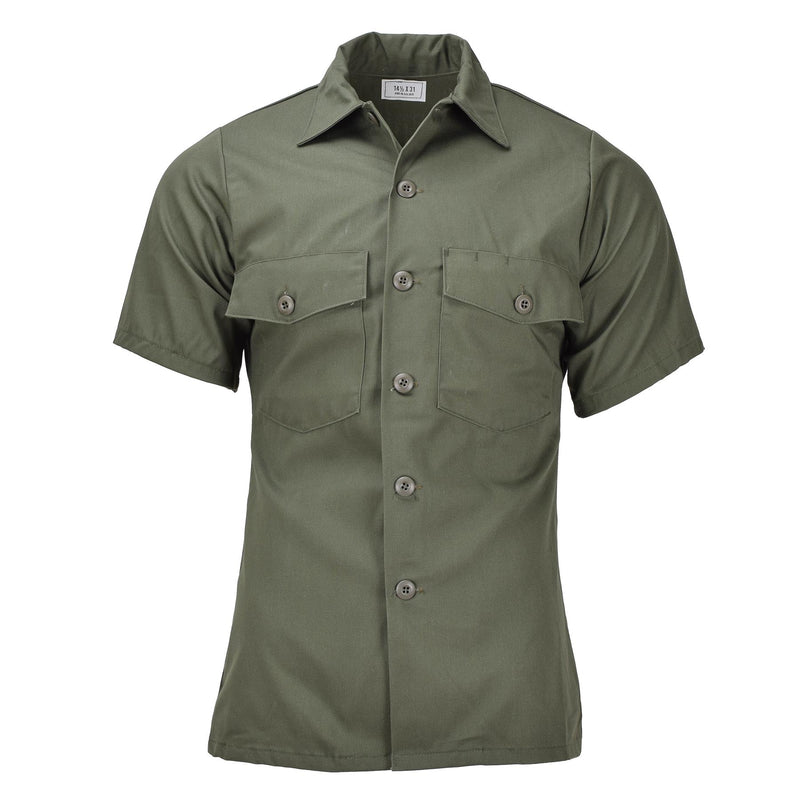 Original U.S. Military Field Tactical Olive Shirts Short Sleeve Army trötthet Ny