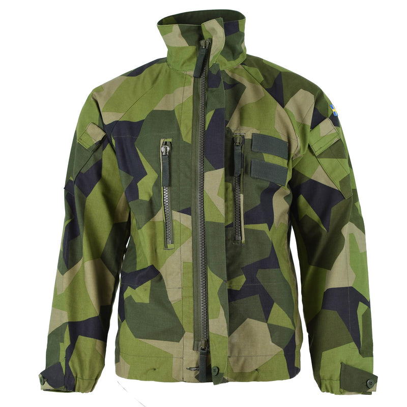 Original Swedish Army M90 Jacket Splinter Camouflage Field Combat Tanker Ny