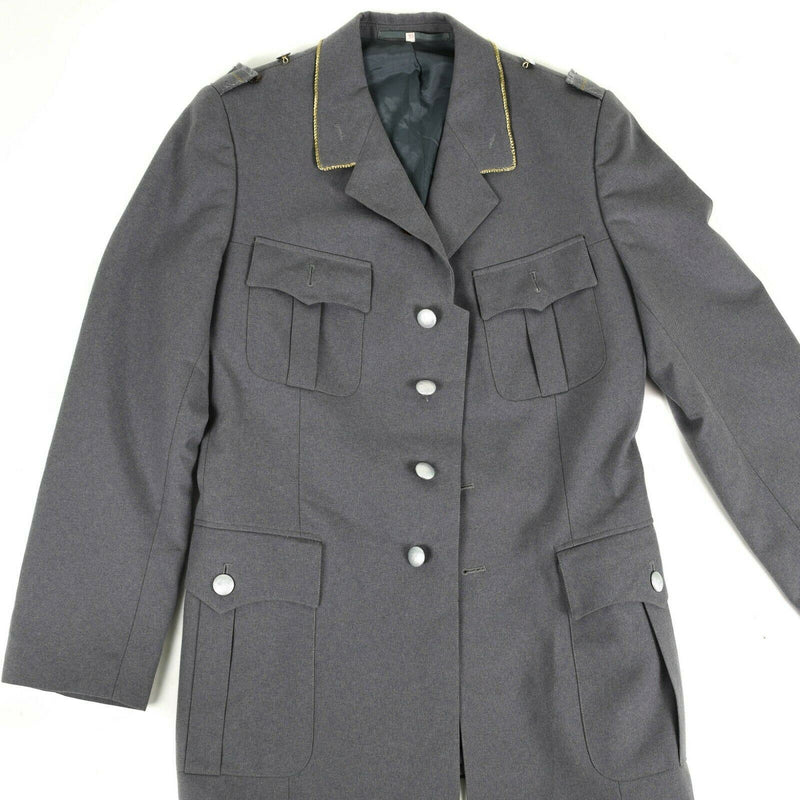 Äkta tysk arméklänning jacka grå formell uniform ny