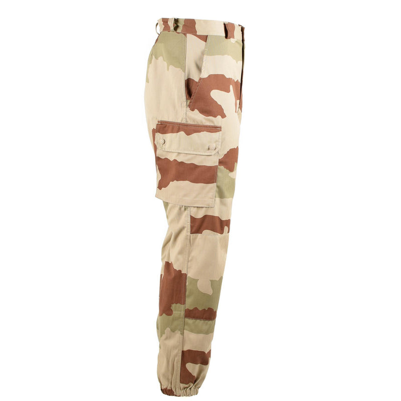 Original franska militära byxor F2 Desert Camo -byxor förstärkte armén BDU -byxor