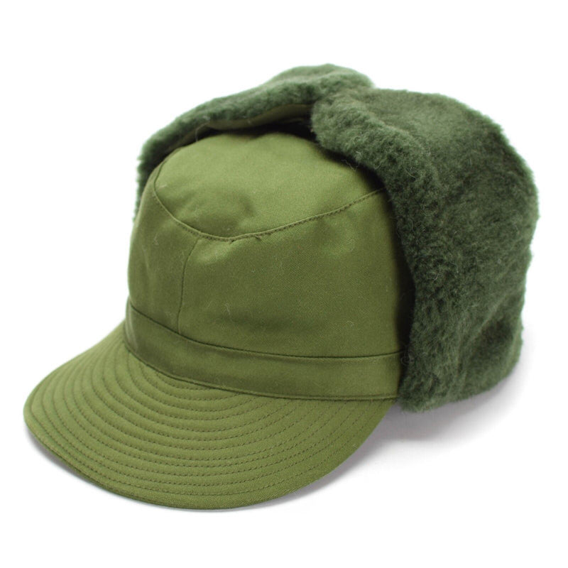 Original Swedish Sverige Military Army Winter Green M59 Combat Field Cap Hat Ny
