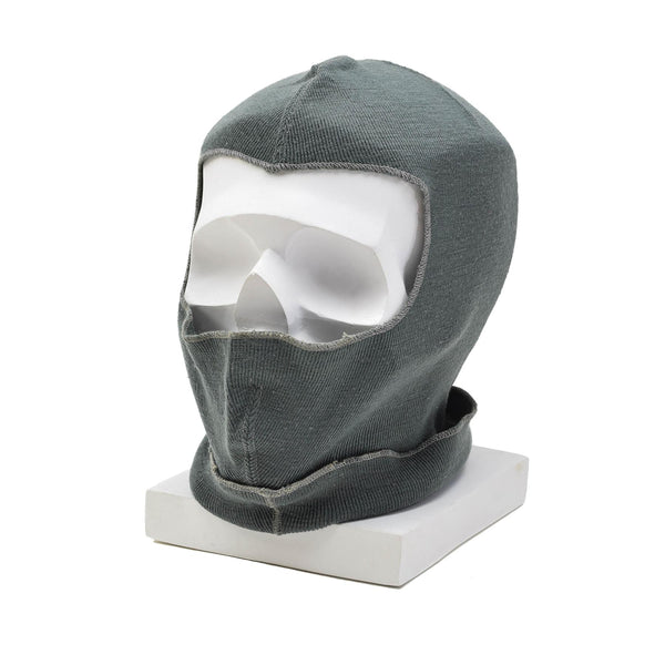 Original Swiss Military Wool Balaclava Lightweight Warm Winter Mask Elastic Grey