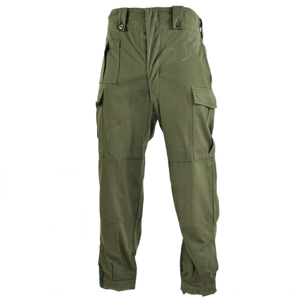 Original Belgiska arméfältstridsbyxor M65 Olivgröna militära byxor överskott