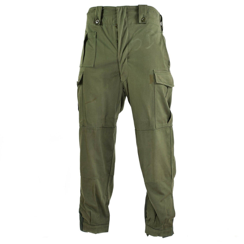 Original Belgiska arméfältstridsbyxor M65 Olivgröna militära byxor överskott
